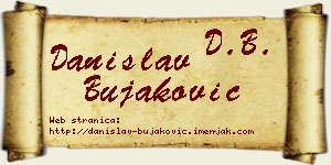 Danislav Bujaković vizit kartica